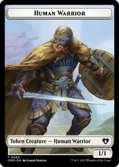 Human Warrior // Zombie Army Double-Sided Token [Commander Masters Tokens] | Chromatic Games