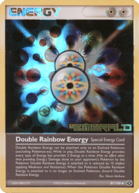 Double Rainbow Energy (87/106) (Stamped) [EX: Emerald] | Chromatic Games