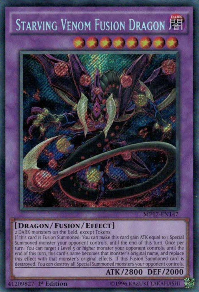Starving Venom Fusion Dragon [MP17-EN147] Secret Rare | Chromatic Games
