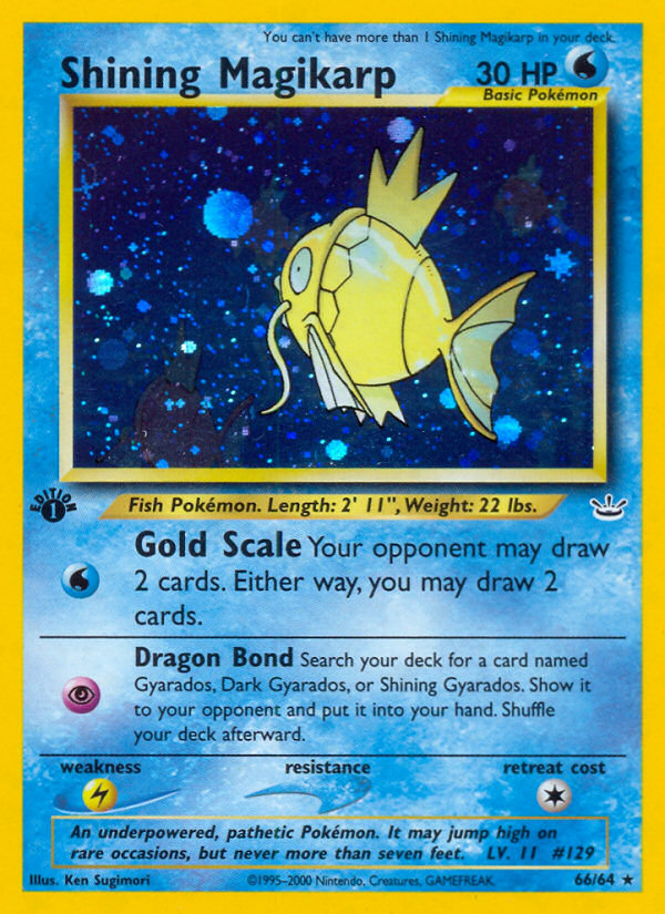 Shining Magikarp (66/64) [Neo Revelation 1st Edition] | Chromatic Games