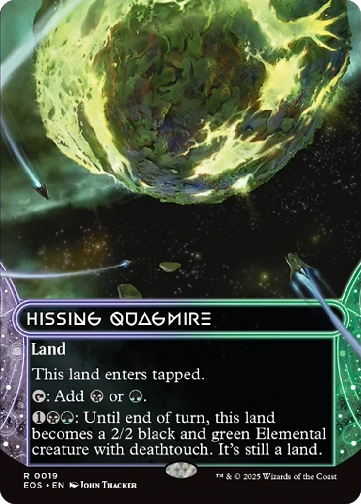 Hissing Quagmire (0019) (Borderless) [Edge of Eternities: Stellar Sights] | Chromatic Games