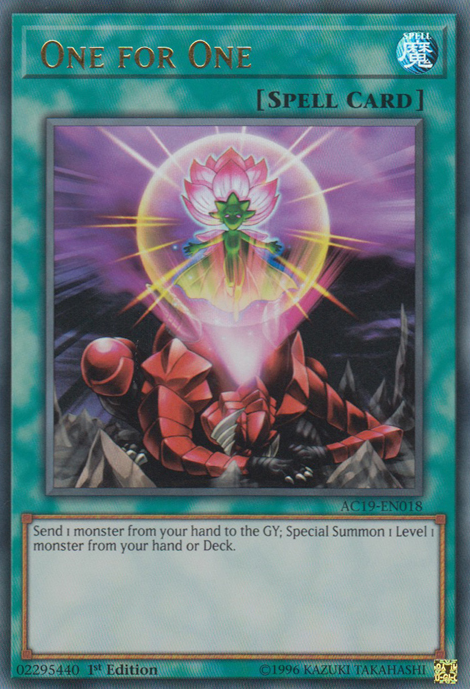 One for One [AC19-EN018] Ultra Rare | Chromatic Games