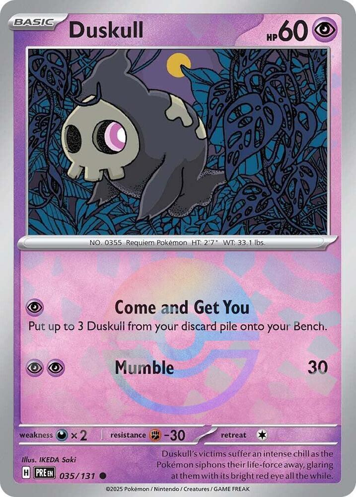 Duskull (035/131) (Poke Ball Pattern) [Scarlet & Violet: Prismatic Evolutions] | Chromatic Games