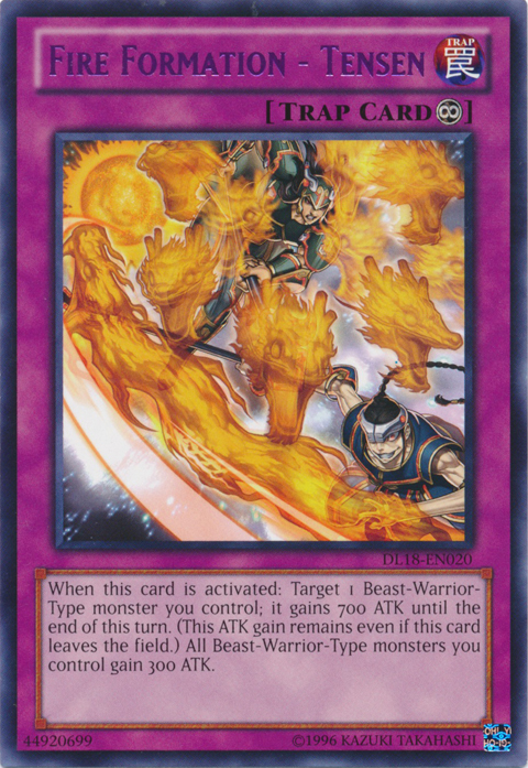 Fire Formation - Tensen (Purple) [DL18-EN020] Rare | Chromatic Games