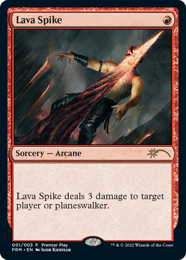 Lava Spike (Premier Play) [Pro Tour Promos] | Chromatic Games