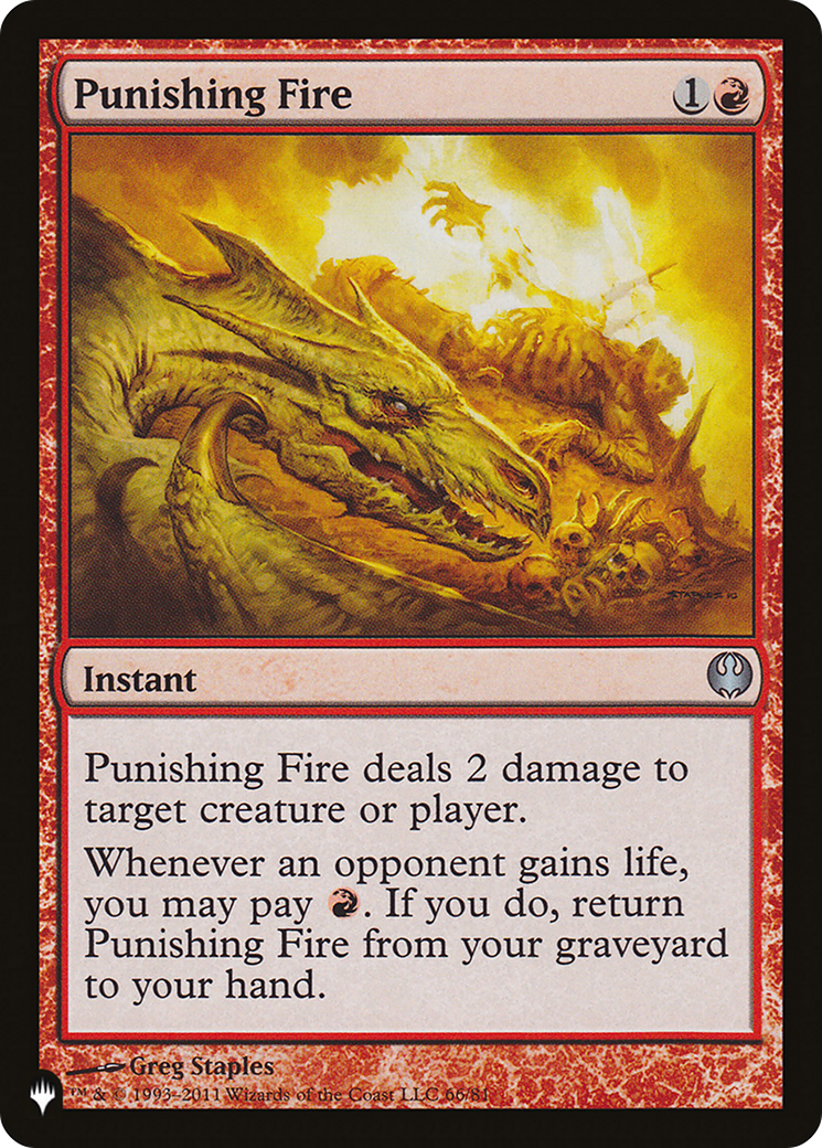 Punishing Fire [The List Reprints] | Chromatic Games