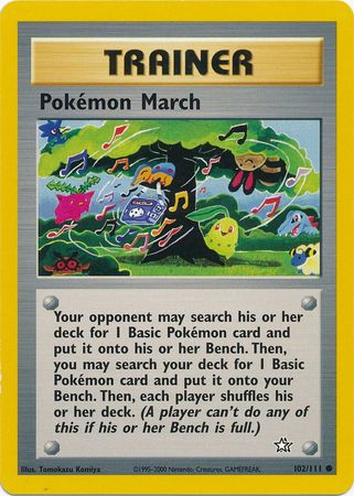 Pokemon March (102/111) [Neo Genesis Unlimited] | Chromatic Games