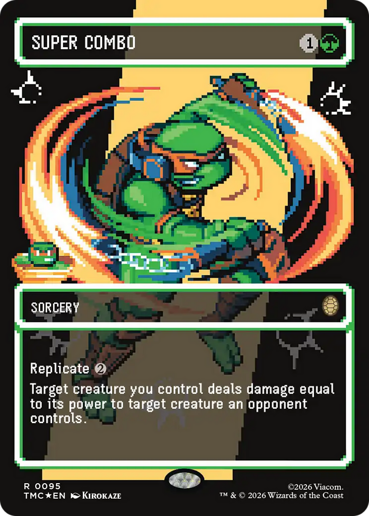 Super Combo (Borderless) (Surge Foil) [Teenage Mutant Ninja Turtles Commander] | Chromatic Games