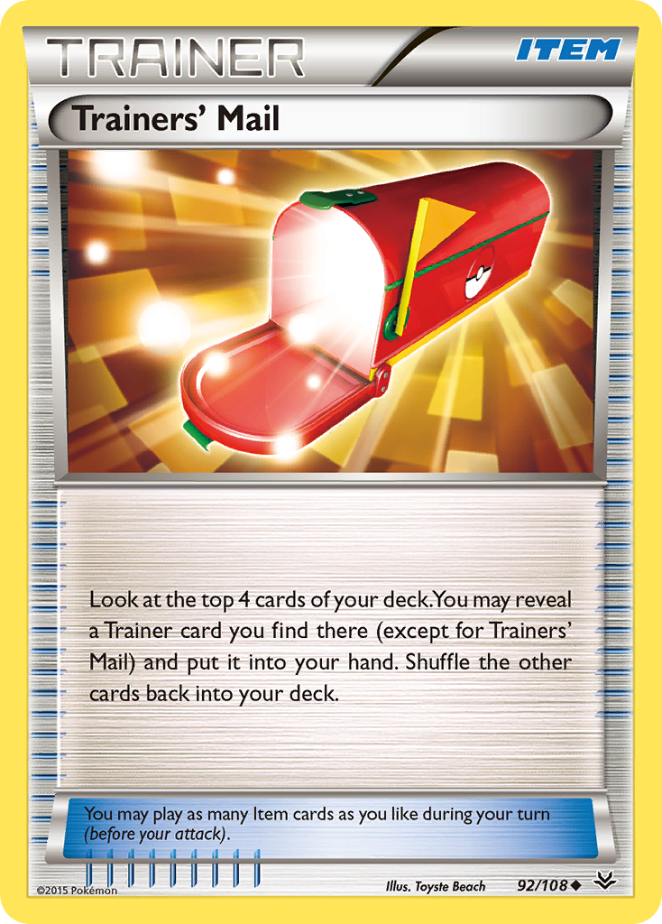 Trainers' Mail (92/108) [XY: Roaring Skies] | Chromatic Games