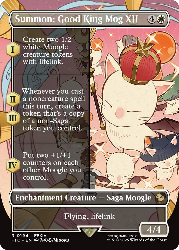 Summon: Good King Mog XII (Borderless) [FINAL FANTASY Commander] | Chromatic Games