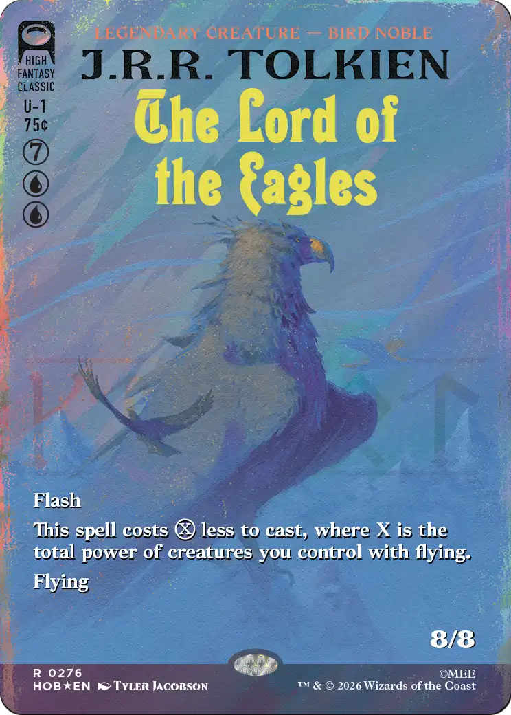 The Lord of the Eagles (Borderless) (Surge Foil) [The Hobbit] | Chromatic Games