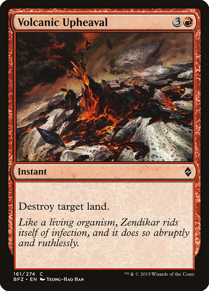Volcanic Upheaval 161/274 (Battle for Zendikar)  | Chromatic Games