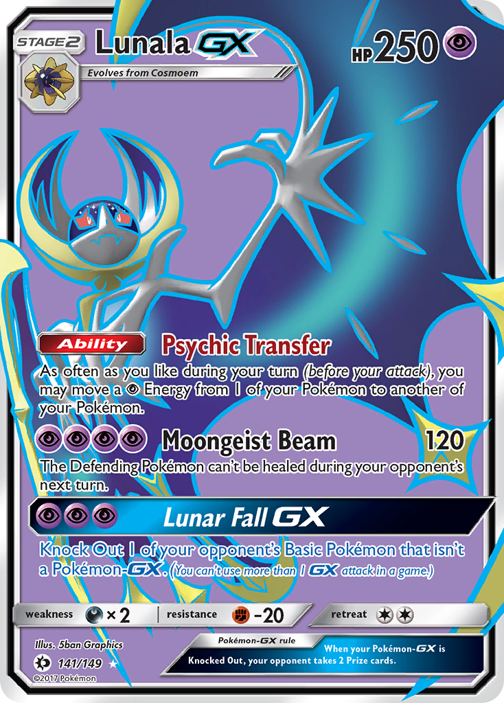 Lunala GX (141/149) [Sun & Moon: Base Set] | Chromatic Games