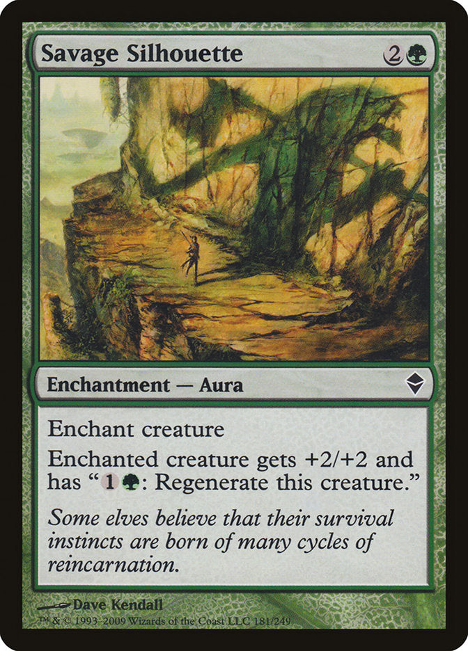 Savage Silhouette 181/249 (Zendikar)  | Chromatic Games