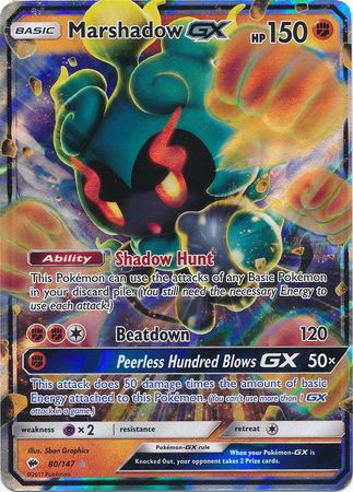 Marshadow GX (80/147) (Jumbo Card) [Sun & Moon: Burning Shadows] | Chromatic Games