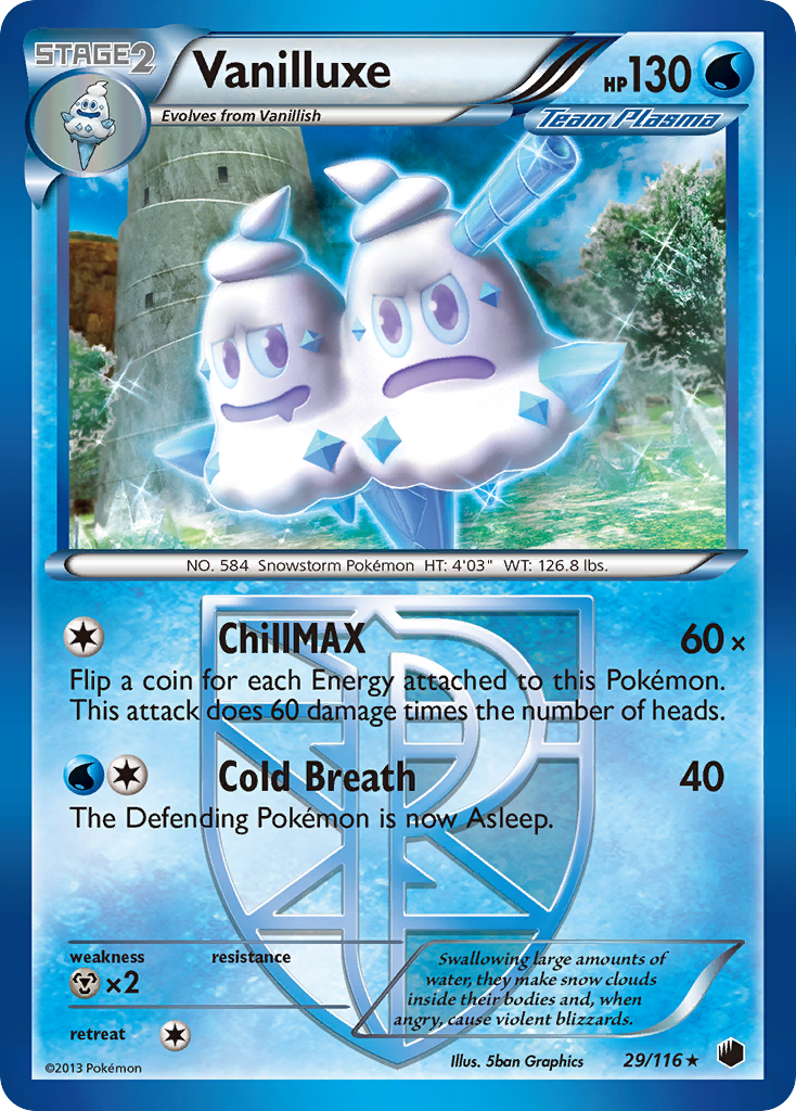 Vanilluxe (29/116) [Black & White: Plasma Freeze] | Chromatic Games