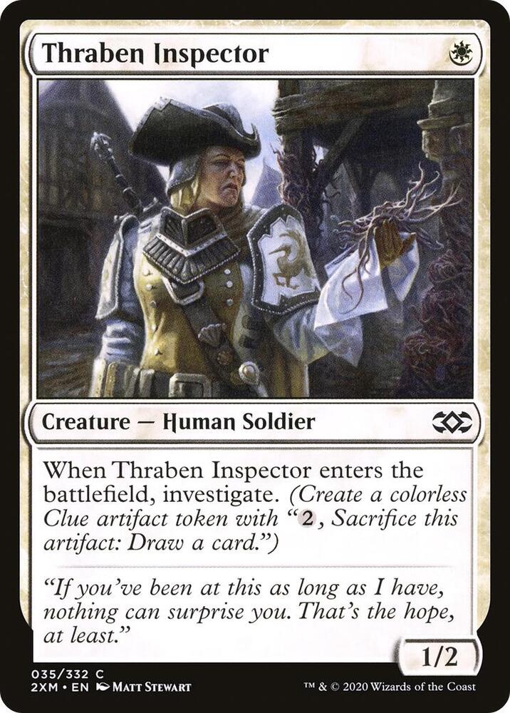 Thraben Inspector 35/332 (Double Masters)  - Foil | Chromatic Games