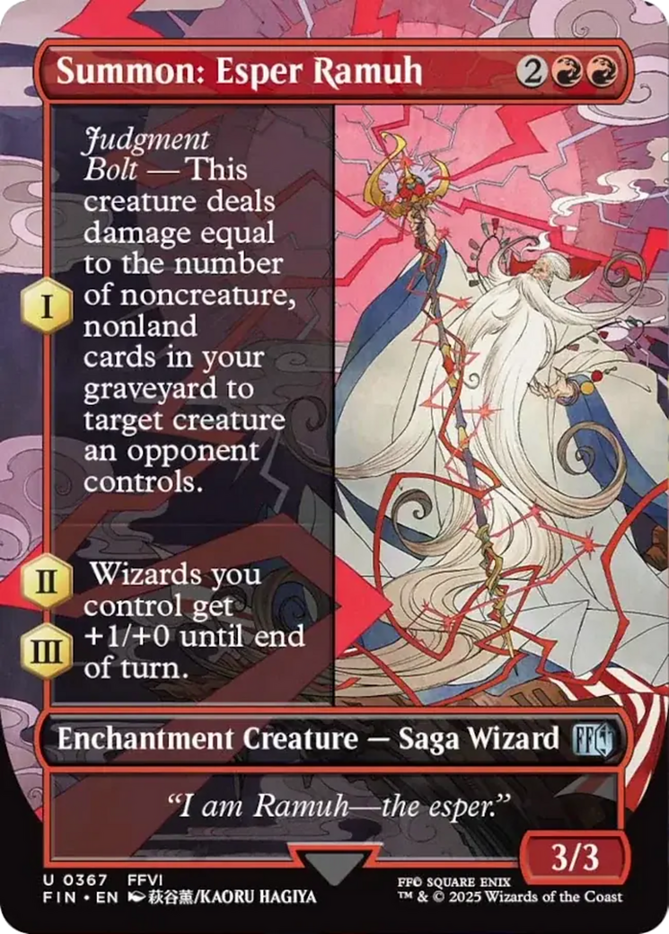 Summon: Esper Ramuh (Borderless) [FINAL FANTASY] | Chromatic Games