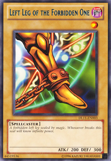 Left Leg of the Forbidden One (Blue) [DL11-EN003] Rare | Chromatic Games