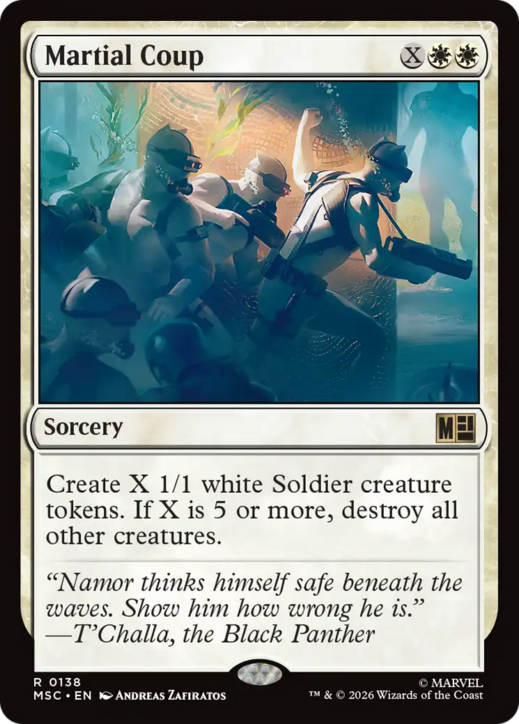 Martial Coup (Surge Foil) [Marvel Super Heroes Commander] | Chromatic Games