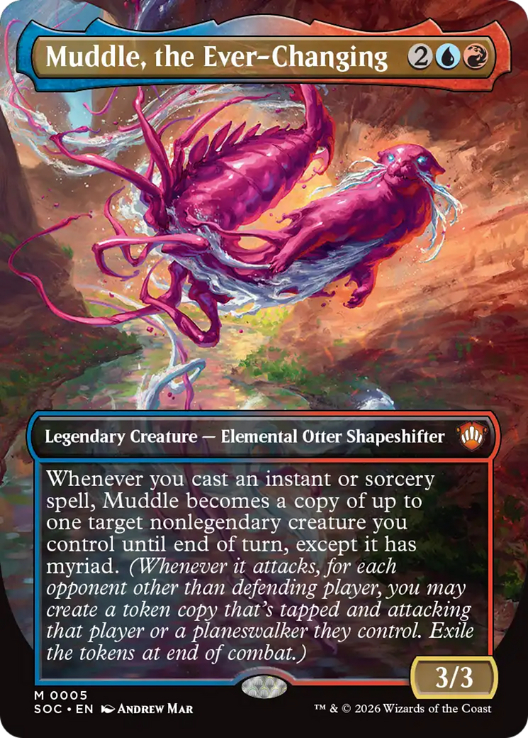 Muddle, the Ever-Changing (Borderless) [Secrets of Strixhaven Commander] | Chromatic Games