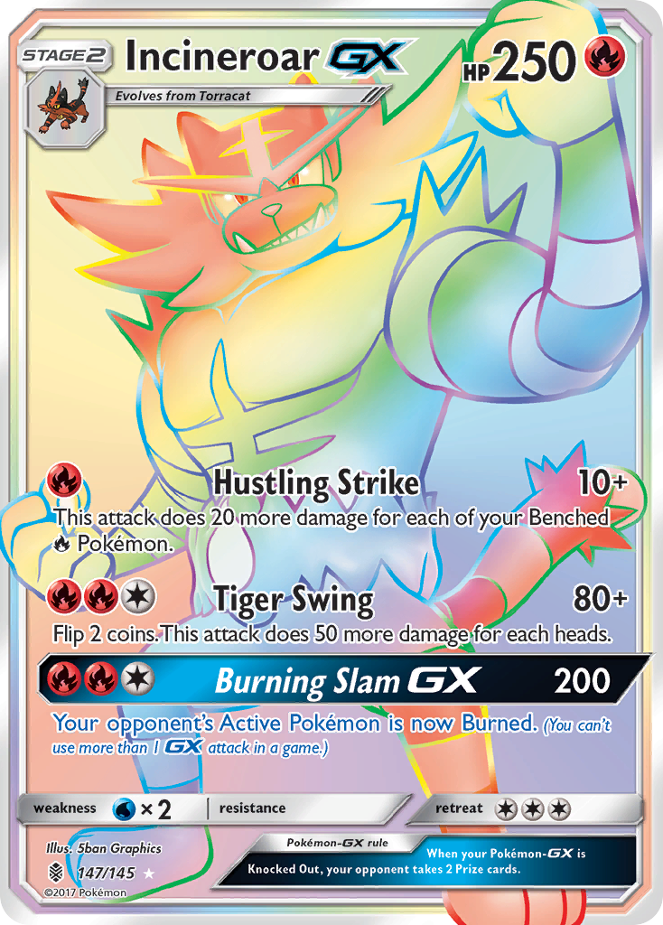 Incineroar GX (147/145) [Sun & Moon: Guardians Rising] | Chromatic Games