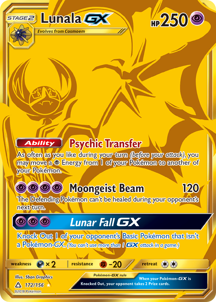 Lunala GX (172/156) [Sun & Moon: Ultra Prism] | Chromatic Games