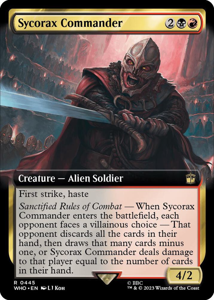Sycorax Commander 445/331 (Universes Beyond: Doctor Who)  - Extended Art | Chromatic Games
