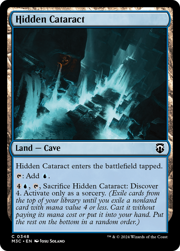 Hidden Cataract (Ripple Foil) [Modern Horizons 3 Commander] | Chromatic Games