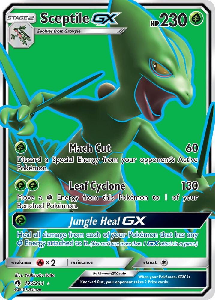 Sceptile GX 196/214 (SM - Lost Thunder)  - Holofoil | Chromatic Games