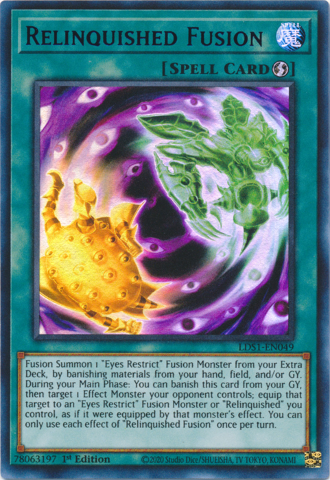 Relinquished Fusion (Blue) [LDS1-EN049] Ultra Rare | Chromatic Games