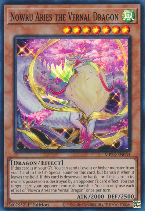 Nowru Aries the Vernal Dragon [MP23-EN054] Super Rare | Chromatic Games