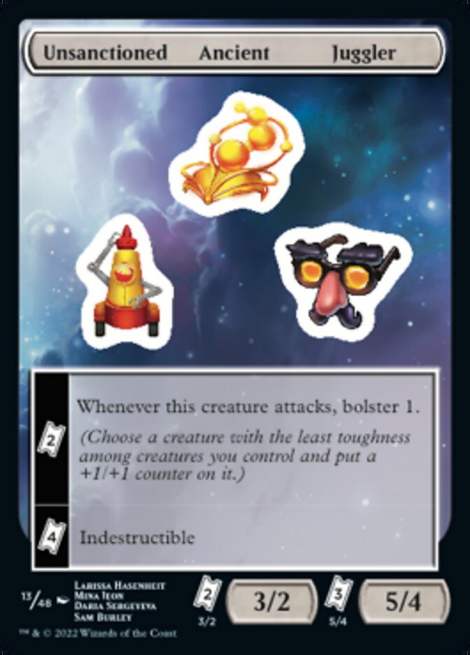 Unsanctioned Ancient Juggler [Unfinity Stickers] | Chromatic Games