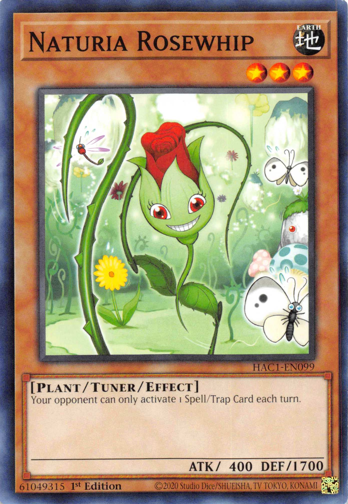 Naturia Rosewhip (Duel Terminal) [HAC1-EN099] Parallel Rare | Chromatic Games