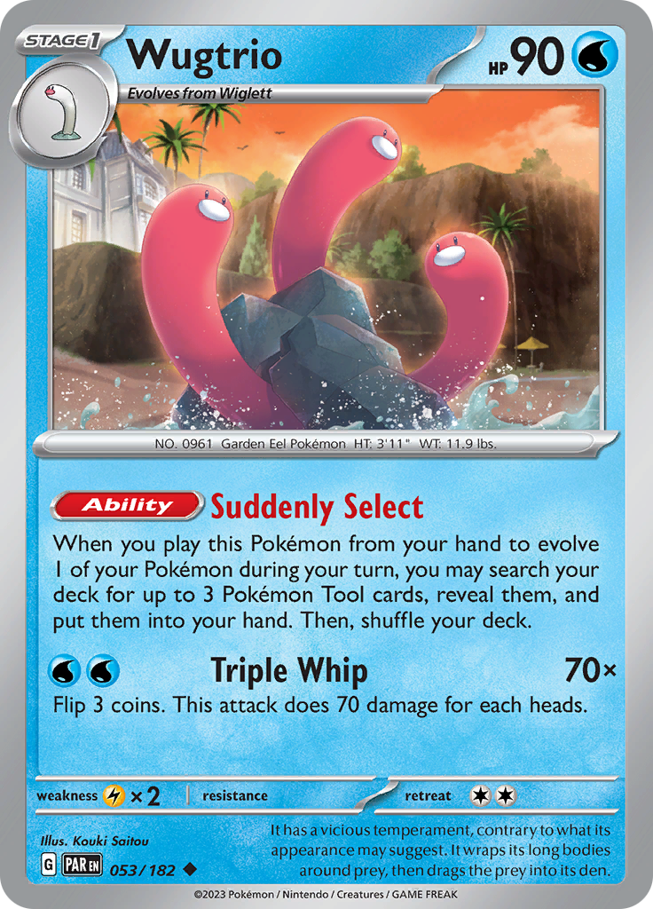 Wugtrio (053/182) [Scarlet & Violet: Paradox Rift] | Chromatic Games