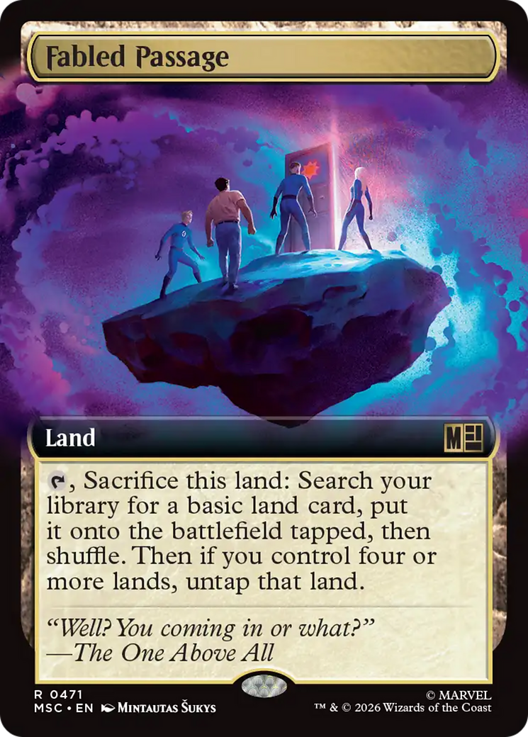 Fabled Passage (Extended Art) [Marvel Super Heroes Commander] | Chromatic Games