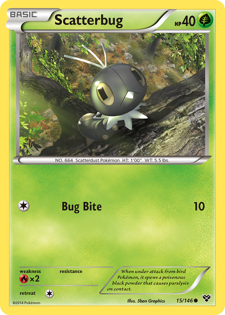 Scatterbug (15/146) [XY: Base Set] | Chromatic Games