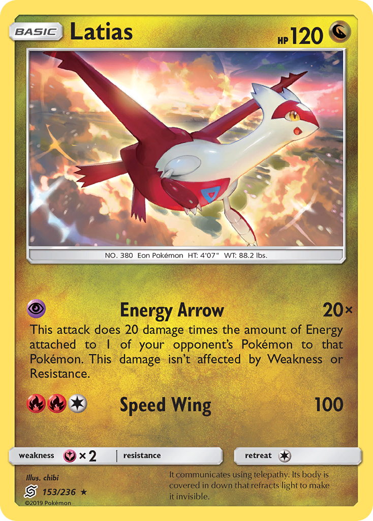 Latias (153/236) [Sun & Moon: Unified Minds] | Chromatic Games