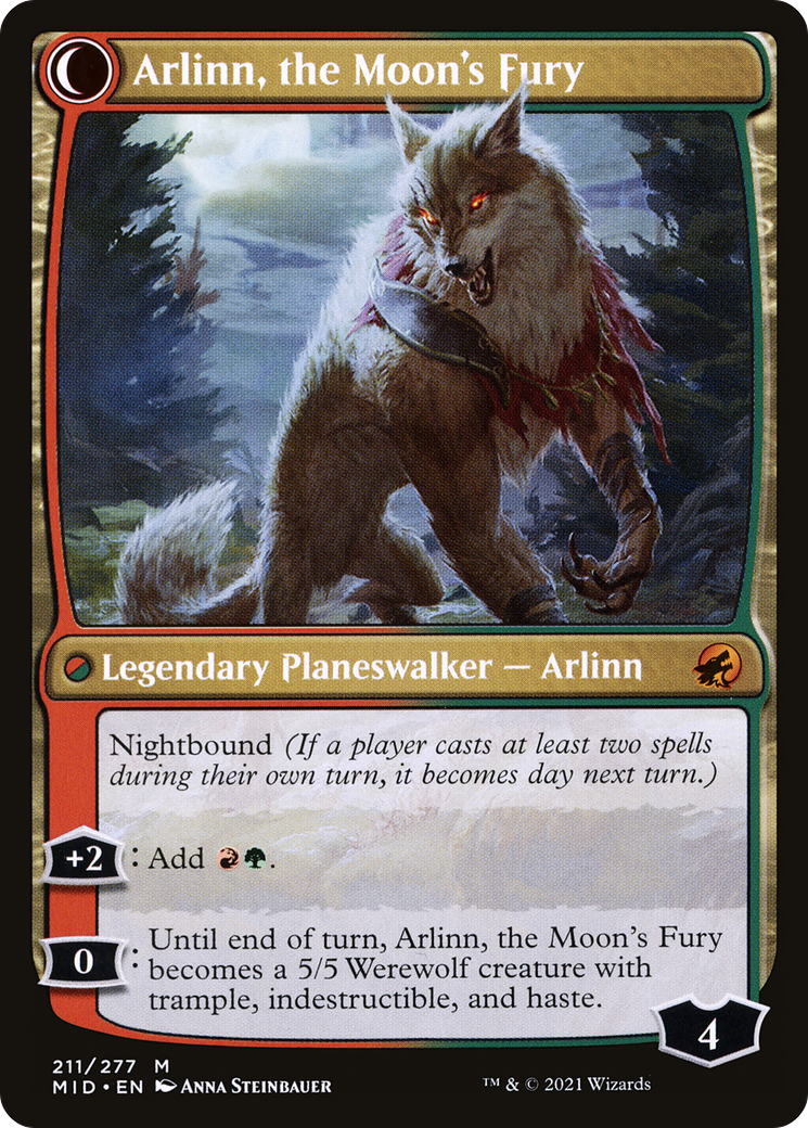 Arlinn, the Pack's Hope // Arlinn, the Moon's Fury [Secret Lair: From Cute to Brute] | Chromatic Games