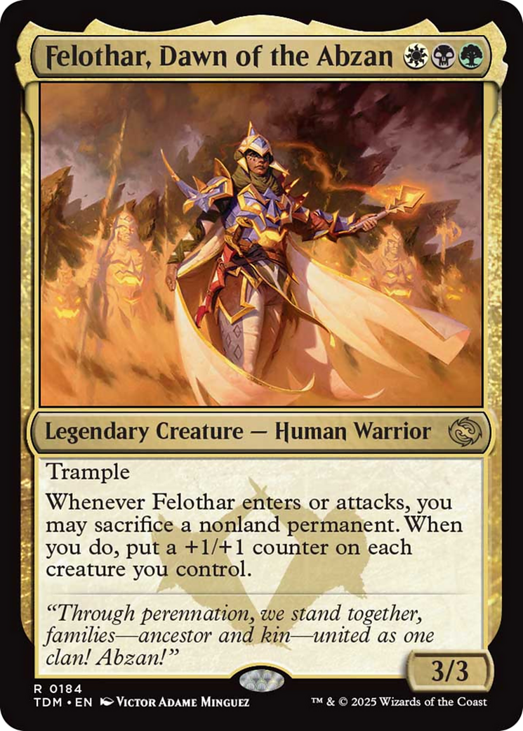 Felothar, Dawn of the Abzan [Tarkir: Dragonstorm] | Chromatic Games