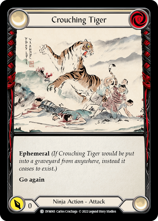 Crouching Tiger [DYN065] (Dynasty)  Rainbow Foil | Chromatic Games