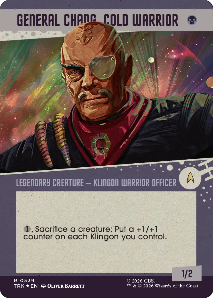 General Chang, Cold Warrior (0539) (Showcase Surge Foil) [Star Trek] | Chromatic Games