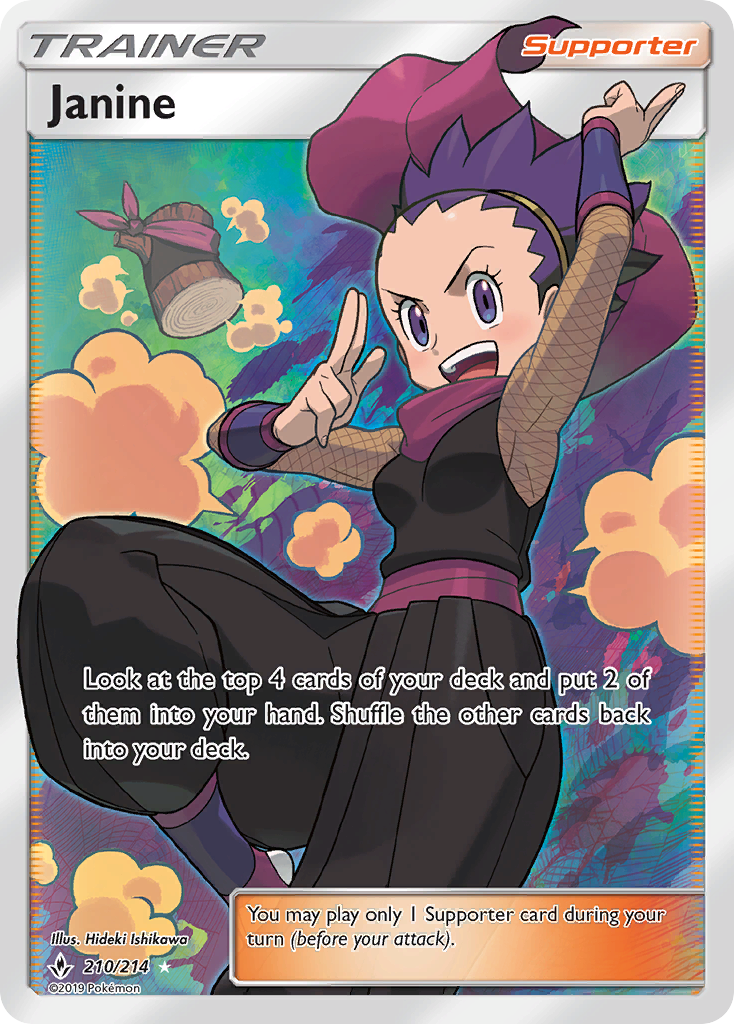 Janine (210/214) [Sun & Moon: Unbroken Bonds] | Chromatic Games