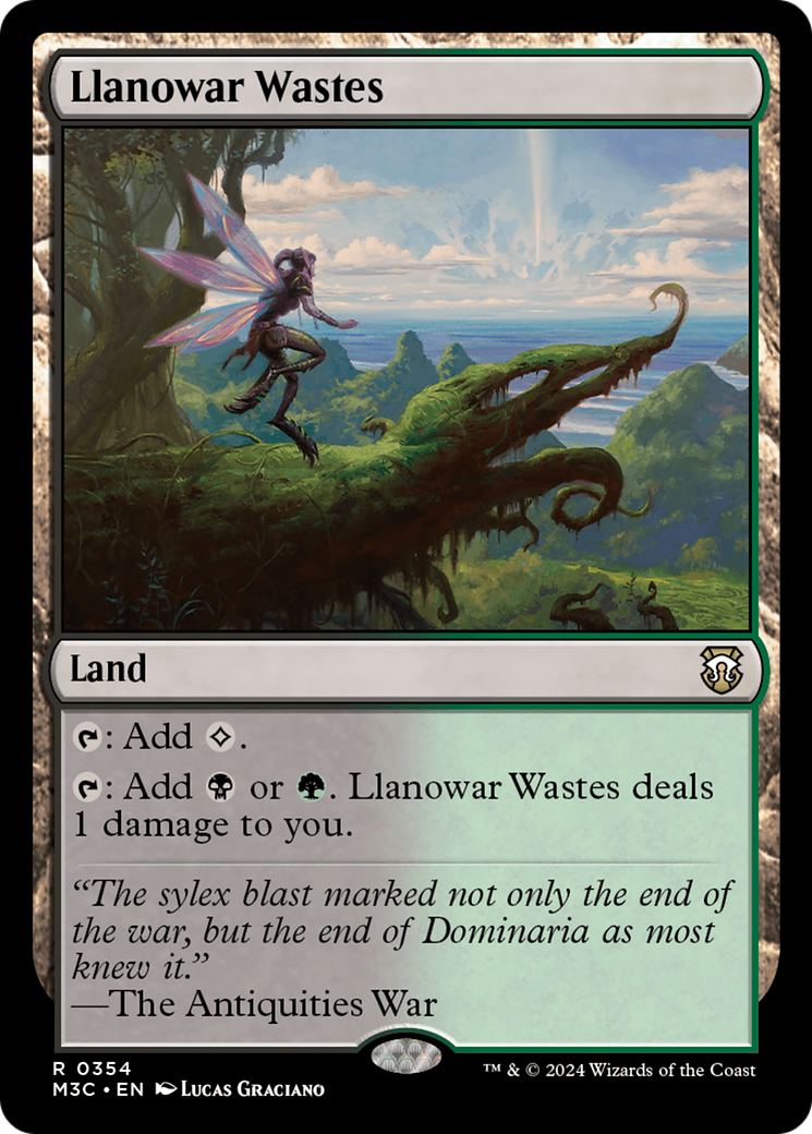 Llanowar Wastes (Ripple Foil) [Modern Horizons 3 Commander] | Chromatic Games