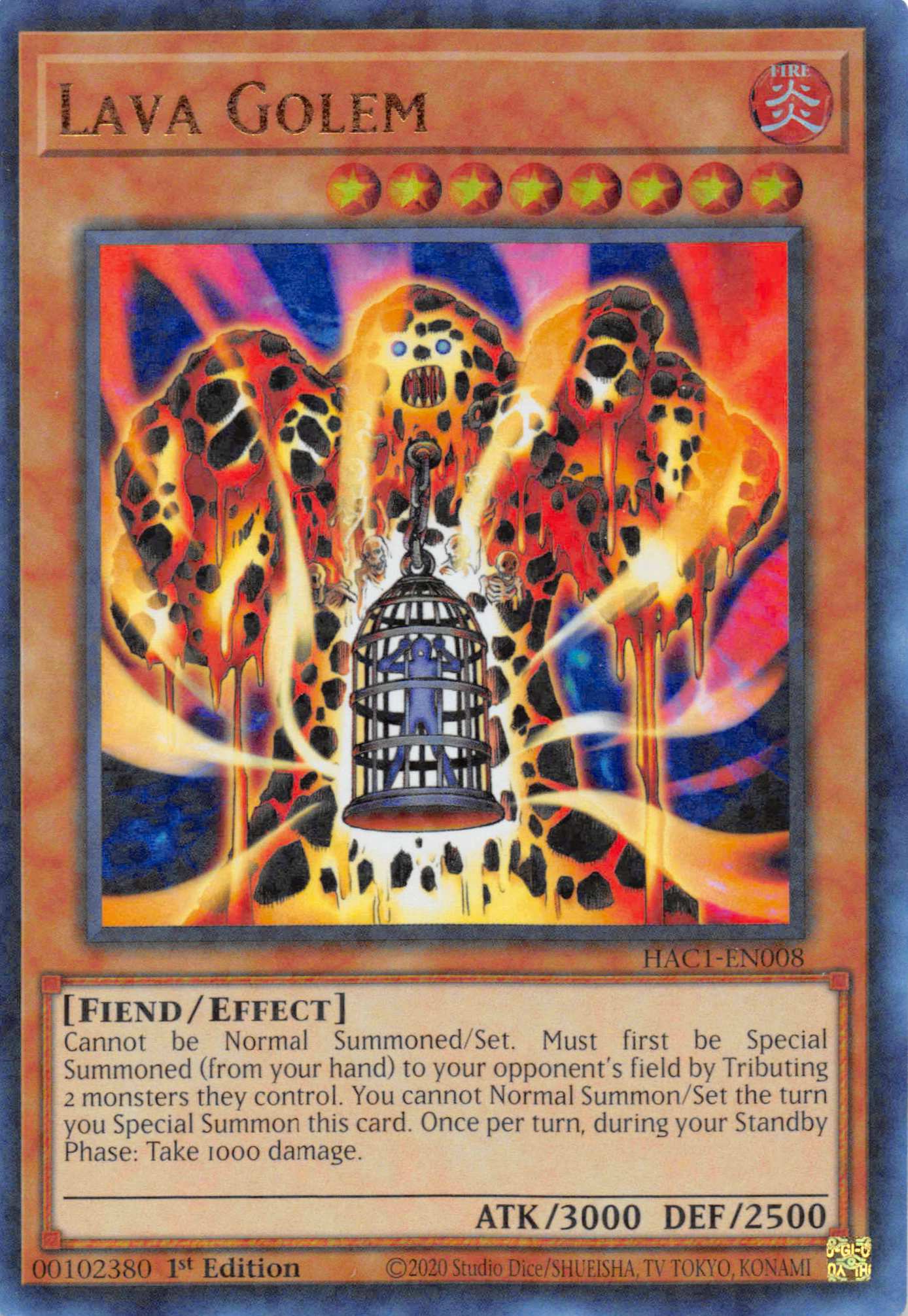 Lava Golem (Duel Terminal) [HAC1-EN008] Parallel Rare | Chromatic Games