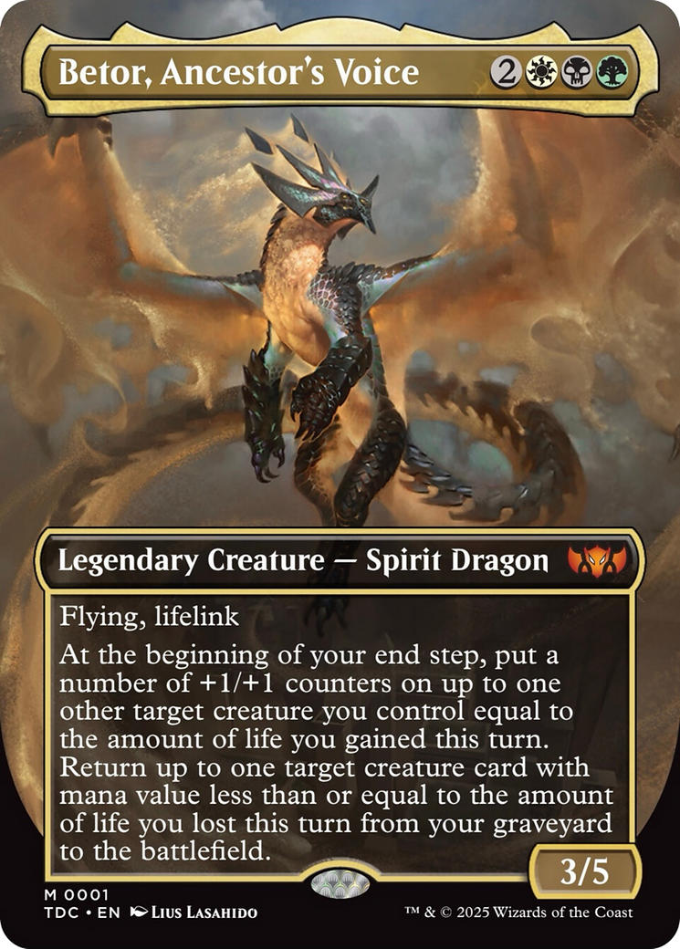 Betor, Ancestor's Voice (Borderless) [Tarkir: Dragonstorm Commander] | Chromatic Games