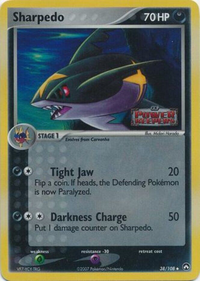 Sharpedo (38/108) (Stamped) [EX: Power Keepers] | Chromatic Games