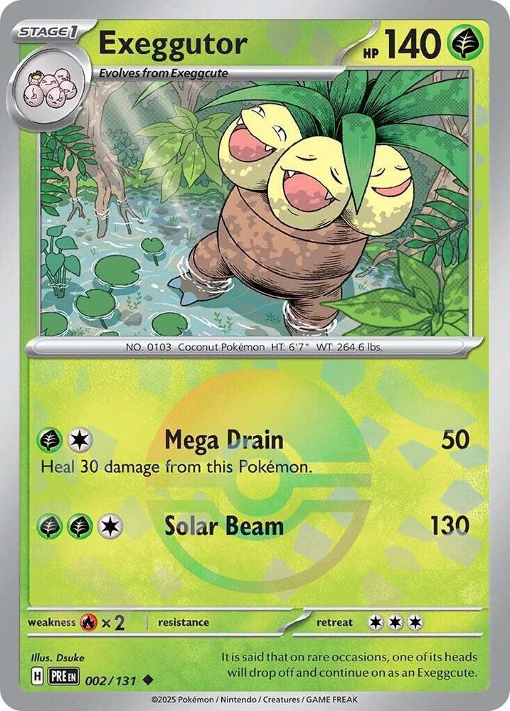 Exeggutor (002/131) (Poke Ball Pattern) [Scarlet & Violet: Prismatic Evolutions] | Chromatic Games