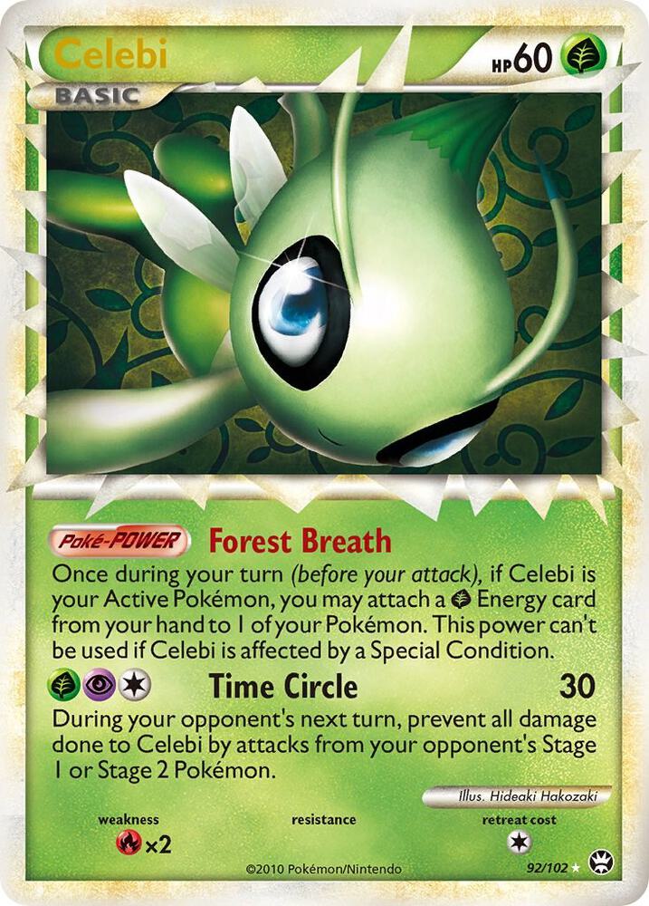 Celebi Prime 92/102 (Triumphant)  - Holofoil | Chromatic Games