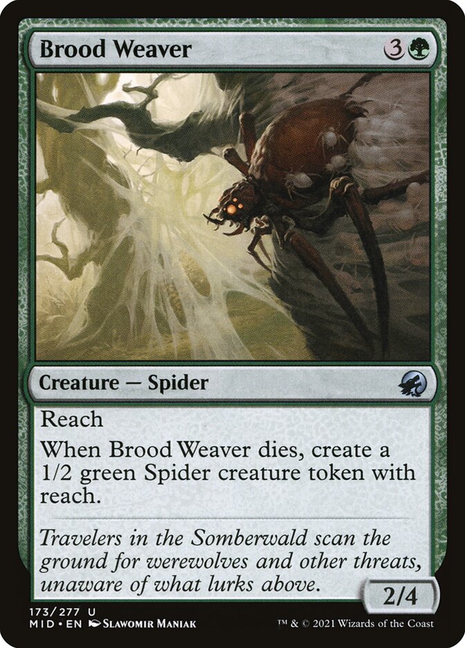 Brood Weaver 173/277 (Innistrad: Midnight Hunt)  | Chromatic Games